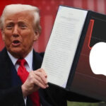 Trump threatens Apple's 25 percent rate
