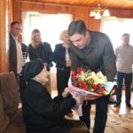 In Guria, the State Representative congratulated Marusia Siradze, a resident of the village of Bokhvauri