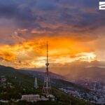 Today's sunset in Tbilisi