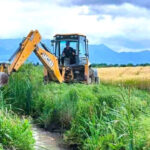 Cleaning works of irrigation canals in the village of Vaka are underway