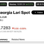 At Bloomberg at 11:00 a dollar is traded for 2.7283 GEL
