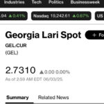 At Bloomberg at 11:00 pm one dollar is traded for 2.7310 GEL