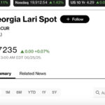 At Bloomberg at 11:00 a dollar is traded for 2.7235 GEL