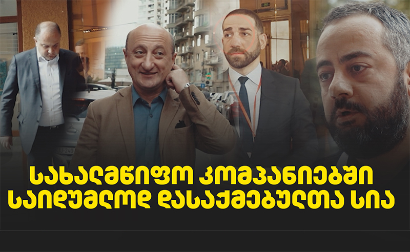 მედია: ექსკლუზივი: სახელმწიფო კომპანიებში საიდუმლოდ დასაქმებულთა სია (ვიდეო)