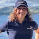 21 -year -old Zara Lachlani swam to the Atlantic Ocean!