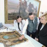 XVI century gilded triptytic, which belongs to the representative of the Italian artist Bernardino Pinturikio, returned to Georgia