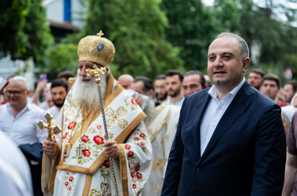 თავდაცვის მინისტრი ირაკლი ჩიქოვანი ზუგდიდში ვლაქერნობის დღესასწაულს დაესწრო