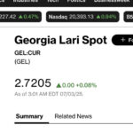 At Bloomberg at 11:00 pm one dollar is traded for 2.7205 GEL