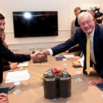 Volodimir Zelensky met with Kit Kelong during his visit to Rome