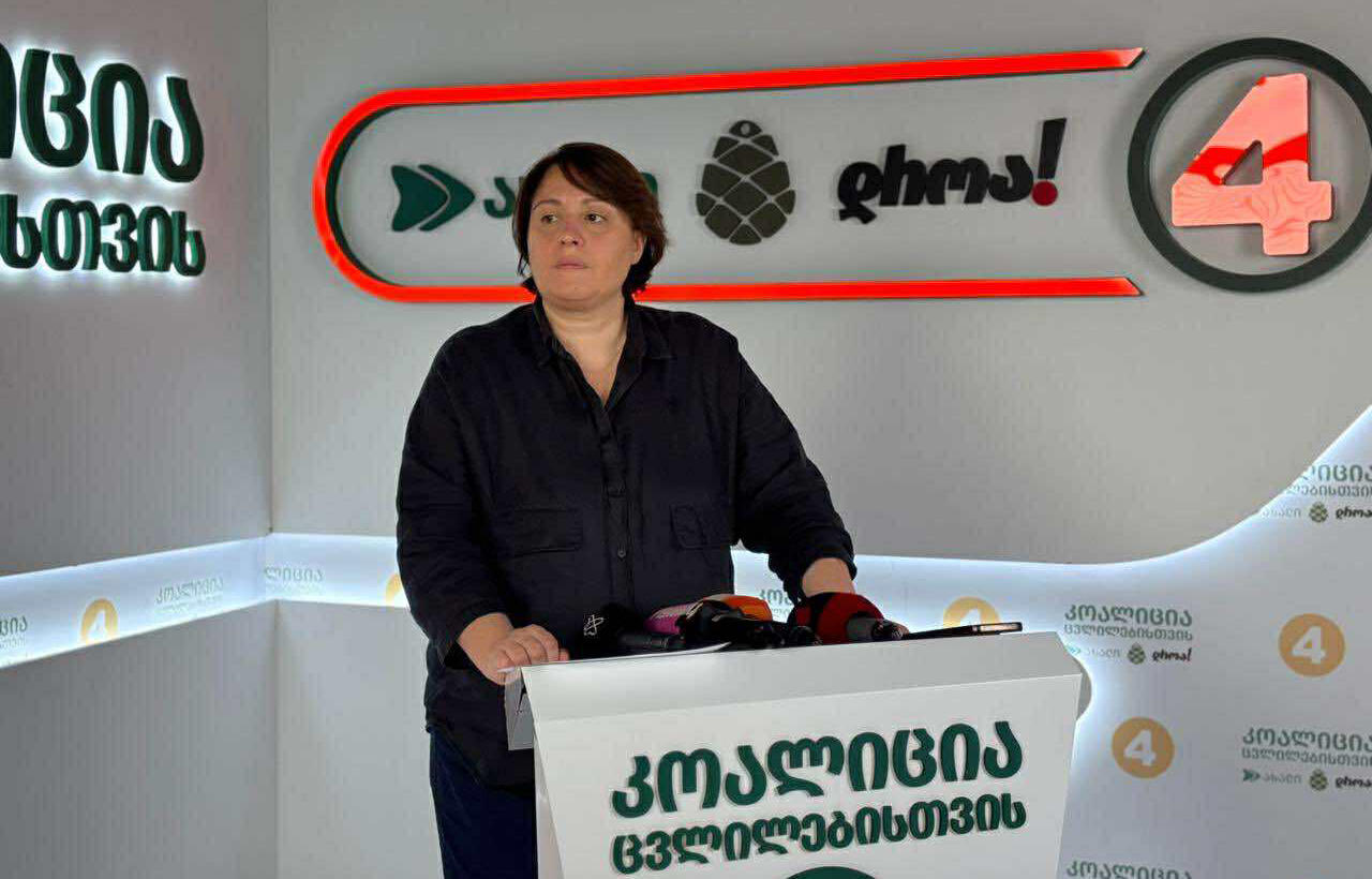 დროა: ელენე ხოშტარიას დაკავების კადრები