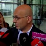 Former Finance Minister Vano Machavariani was interviewed in Chorchana checkpoint