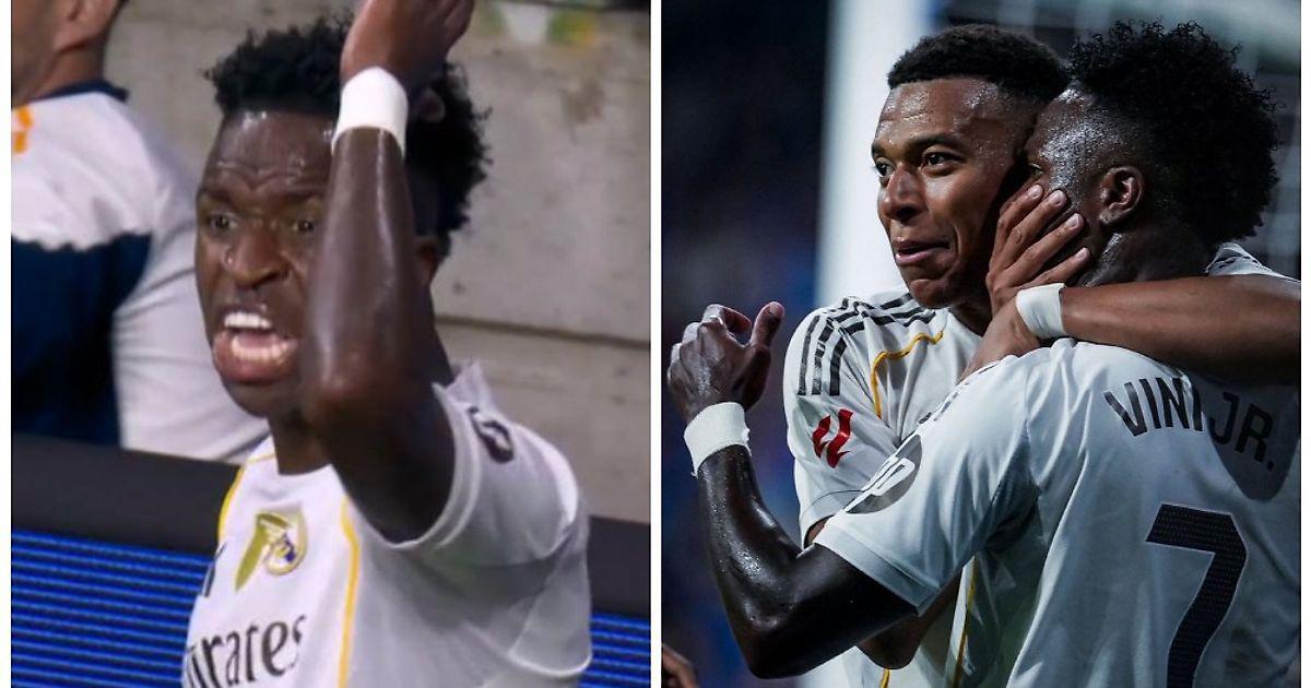 მბაპემ ვინისიუსს პირზე ხელი ააფარა და შესაძლო გაძევებას გადაარჩინა