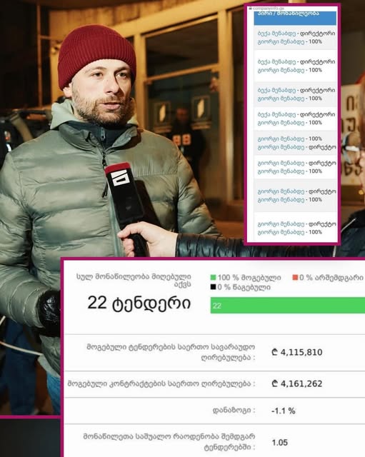 დათო აბზიანიძე: ეს არის სოციალისტი ვახუშტი მენაბდე, რომელსაც ოზურგეთში მოფერებით “ტენდეროვიჩს” ეძახიან  მთელი გურიის ბეტონისა და კარიერების ბიზნესები მისი ოჯახისაა