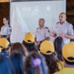 A military day was arranged in Shaori Youth Camp