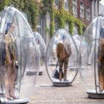 Diesel put models in egg-shaped capsules
