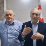 Representatives of the State Security Service Paata Burchuladze and Murtaz Zodelava are being interrogated in the penitentiary institution