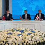 Lasha Abashidze held a working meeting with the heads of Turkey and Azerbaijan Railway Administrations within the 7th International Business Forum on Transport and Logistics in Kazakhstan