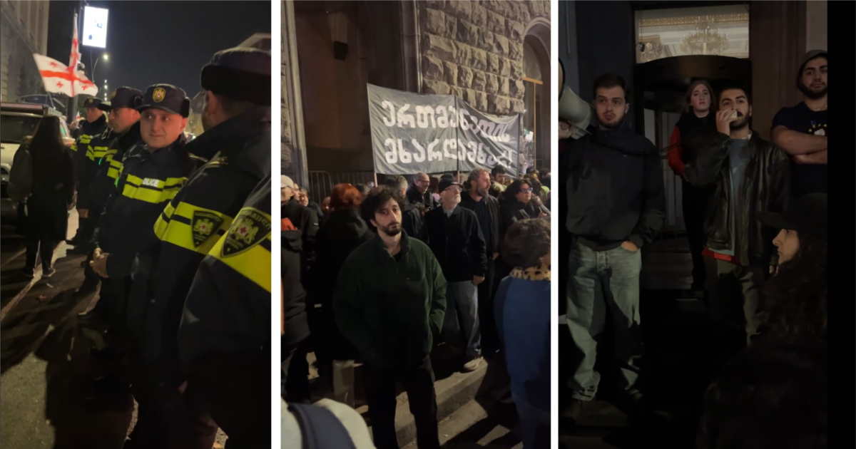 იმართება მათე დევიძის მხარდამჭერი მარში – პოლიცია მათ გზაზე გადასვლის უფლებას არ აძლევს