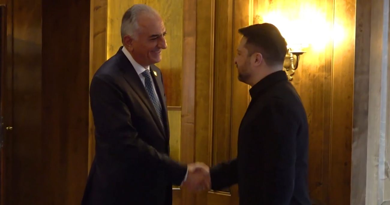 ზელენსკის თქმით, მიუნხენში ირანიდან დევნილ პრინც რეზა ფეჰლევის შეხვდა
