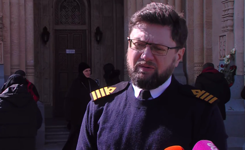 პატრიარქს მეზღვაურები ემშვიდობებიან